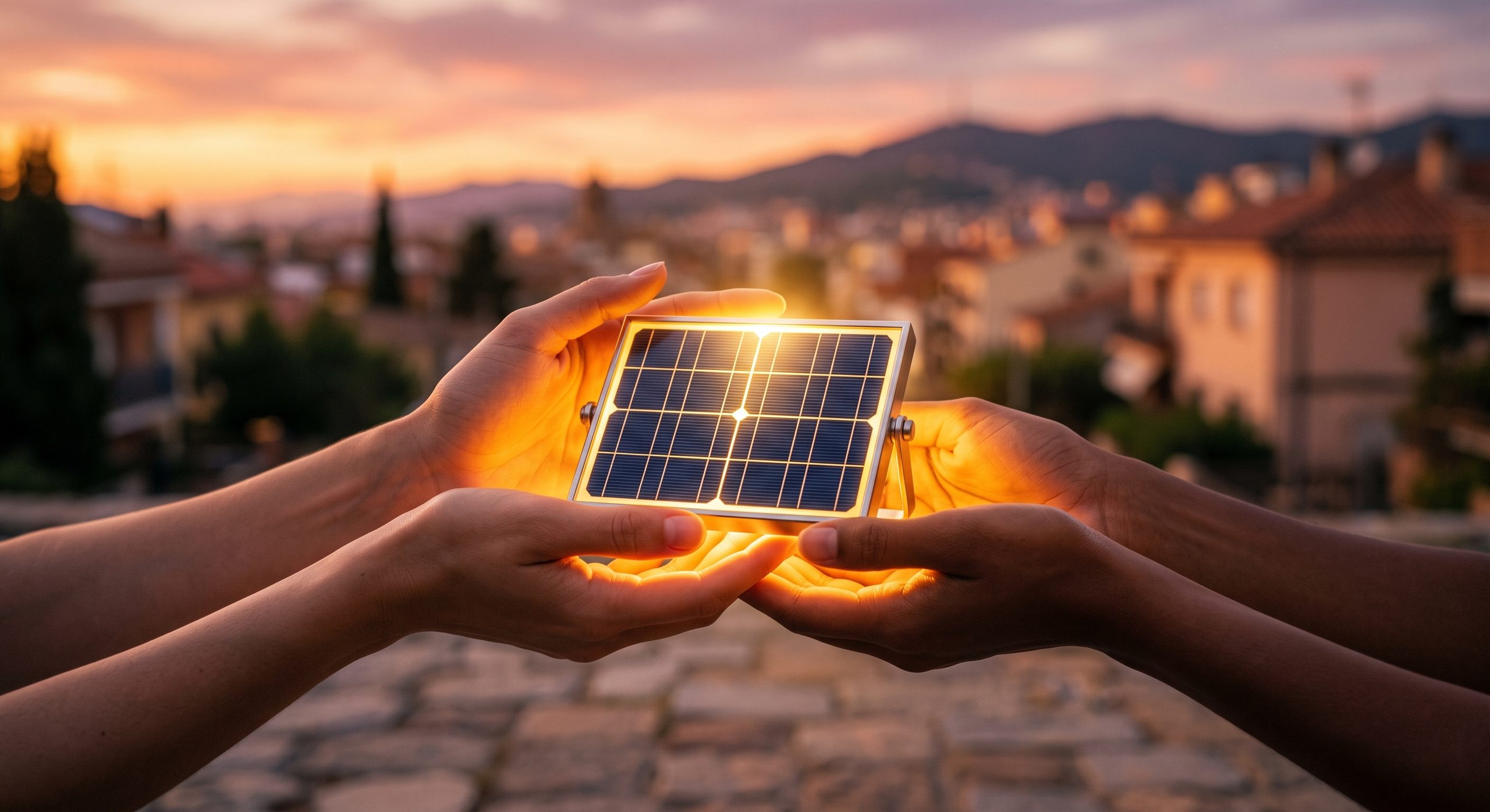 Firma de un contrato de financiación para placas solares